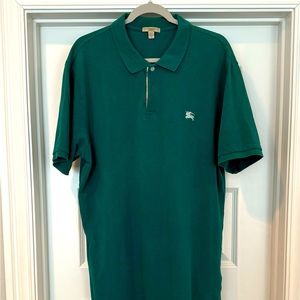 Green Burberry Brit Polo Vintage